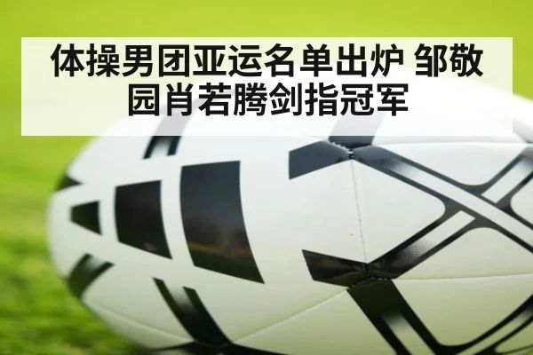 体操男团亚运名单出炉 邹敬园肖若腾剑指冠军